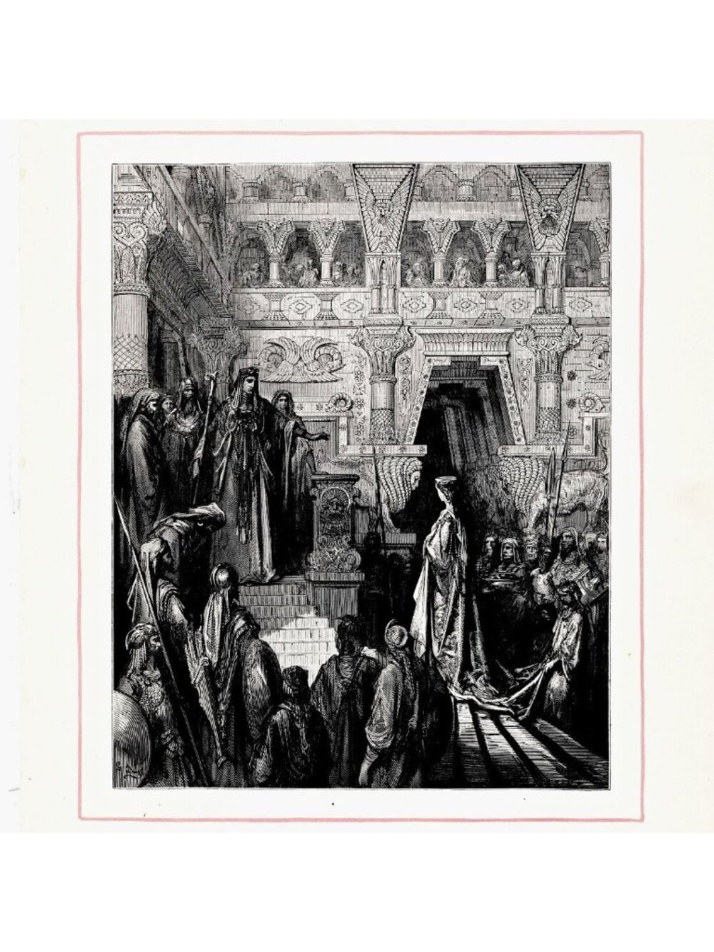 Gustave Doré “Solomon Receives the Queen of Sheba” 1953 Plate, Copy No. 143
